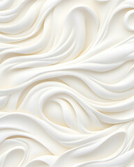 Obraz premium Creamy white swirls background pattern can be used for abstract art wallpaper. Generative AI