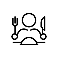 Meal for Two Vector Icon