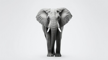 majestic elephant black and white