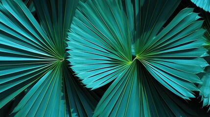 Obraz premium sky leaves pattern