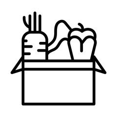 Packed Vegetables Vector Icon