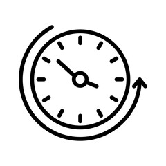 Arrival Time Vector Icon