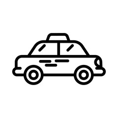 Handicap Accessible Taxi Vector Icon