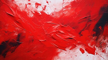 composition red brush stroke