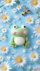 Obraz premium Cute Frog 3D