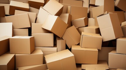 Fototapeta premium logistics shipping boxes background