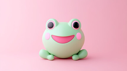 Fototapeta premium cute frog 3D