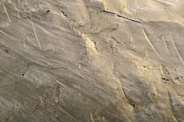 plaster background in golden patterns