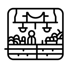 Underground Market Vector Icon