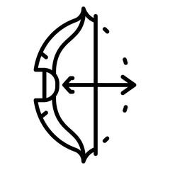 Folding Bow Vector Icon