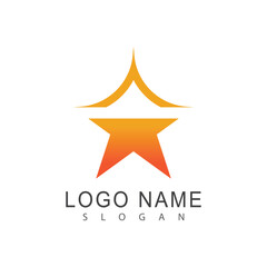 Star logo vector template element symbol design