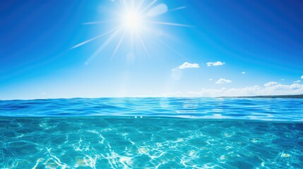 Obraz premium crystal shine blue background