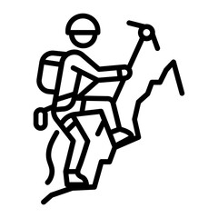 Climbing Pitons Vector Icon