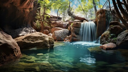 Fototapeta premium pool water spring