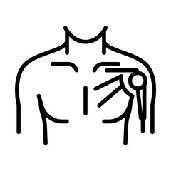Shoulder Dislocation Vector Icon