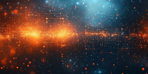 Fototapeta premium Abstract Networked Luminescence for Technological Concepts