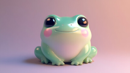 Obraz premium Cute Frog 3D