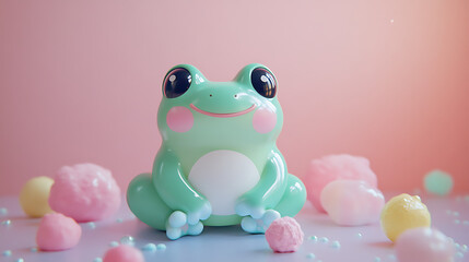 Fototapeta premium Cute Frog 3D