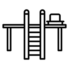 Dock Ladder Vector Icon