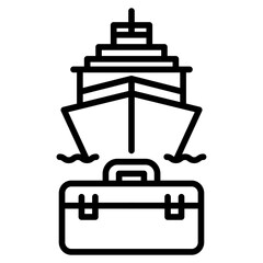 Ship Repair Yard Vector Icon