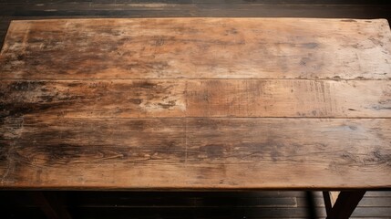 reclaimed rough wood table