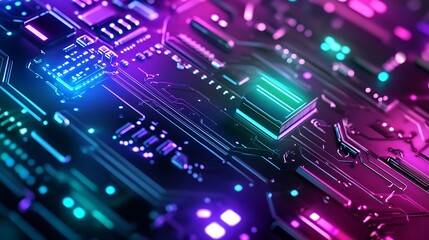 Obraz premium electronic circuit board