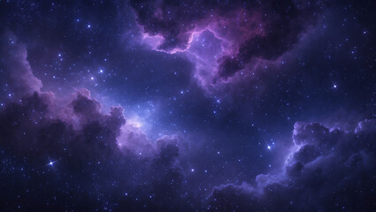Fototapeta premium Deep Space Star Field with Subtle Nebula Clouds and a Mystical Cosmic Atmosphere