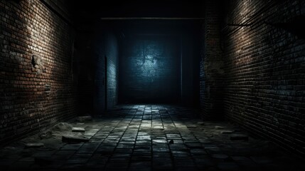 Obraz premium texture brick wall dark