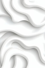 Obraz premium White fabric waves softly, creating a flowing, abstract pattern for a modern backdrop. Generative AI