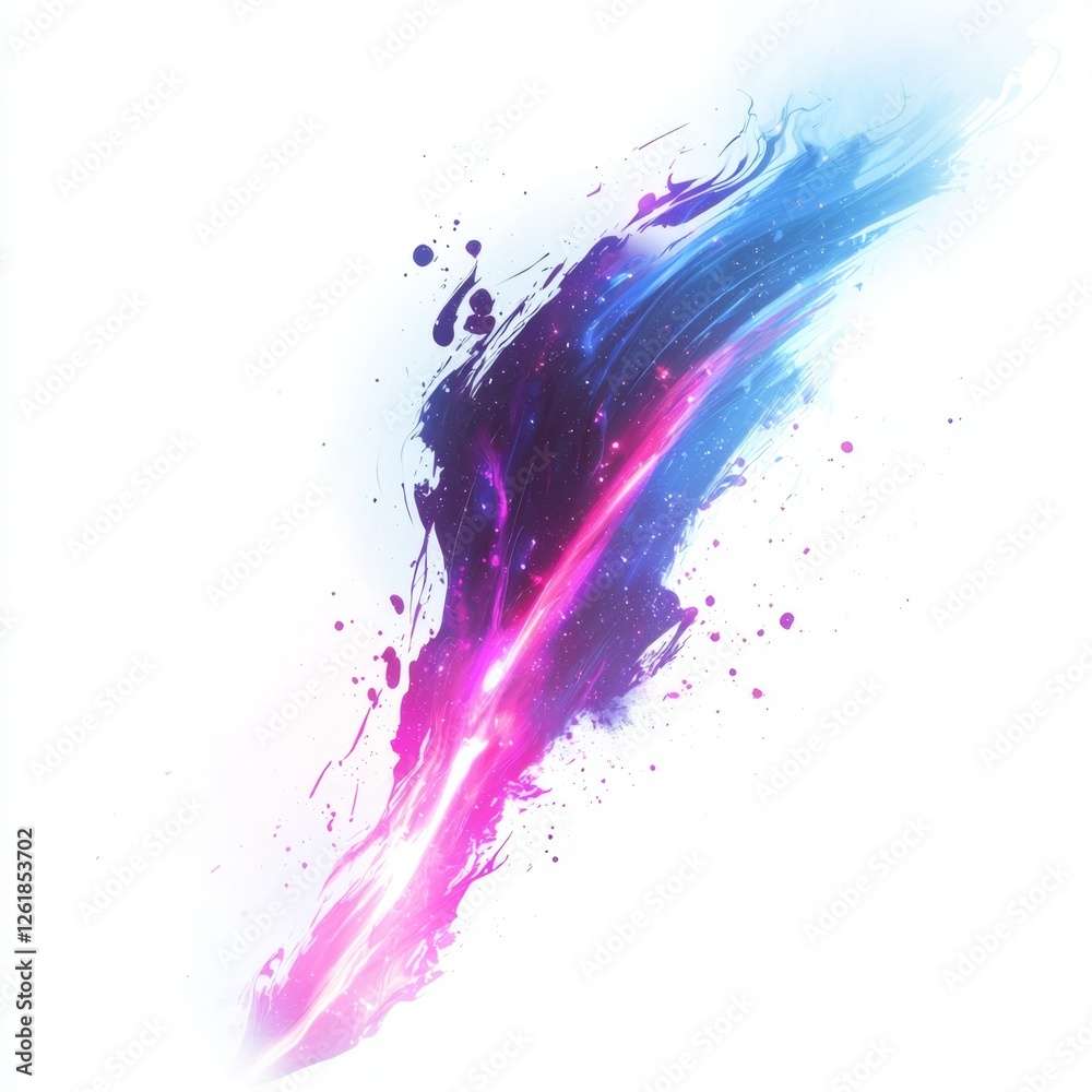 Wall mural abstract colorful swirl with vibrant shades of pink and blue creating a dynamic visual effect