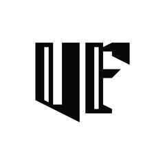 VF monogram logo design letter text name symbol monochrome logotype alphabet character simple logo
