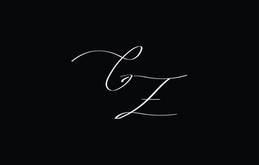 A minimal yet stylish depiction of white cursive lettering forming GZ on a dark background, symbolizing elegance and simplicity.