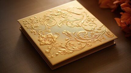 Fototapeta premium filigree gold template
