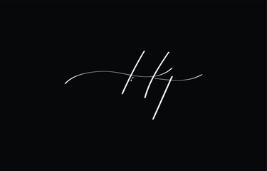 A minimal yet stylish depiction of white cursive lettering forming HT on a dark background, symbolizing elegance and simplicity.