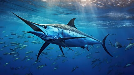 Obraz premium fish blue marlin