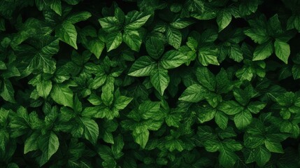 leaves green pattern background