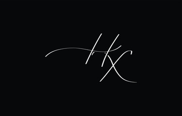 A minimal yet stylish depiction of white cursive lettering forming HX on a dark background, symbolizing elegance and simplicity.