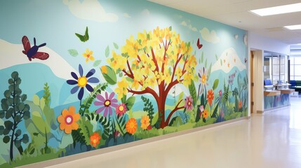 peaceful hospital wall