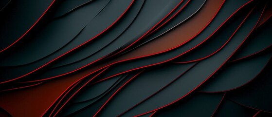 Obraz premium Abstract Dark Background with Red Accents and Layered Texture