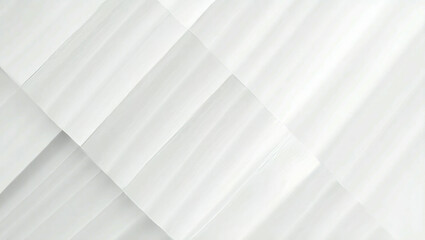 Fototapeta premium Abstract geometric pattern of overlapping white and light gray shapes.