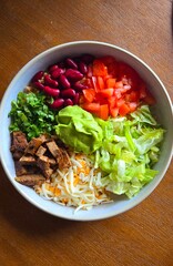 salad with vegetables