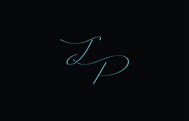 A minimal yet stylish depiction of white cursive lettering forming JP on a dark background, symbolizing elegance and simplicity.