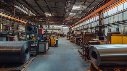 forklift in warehouse