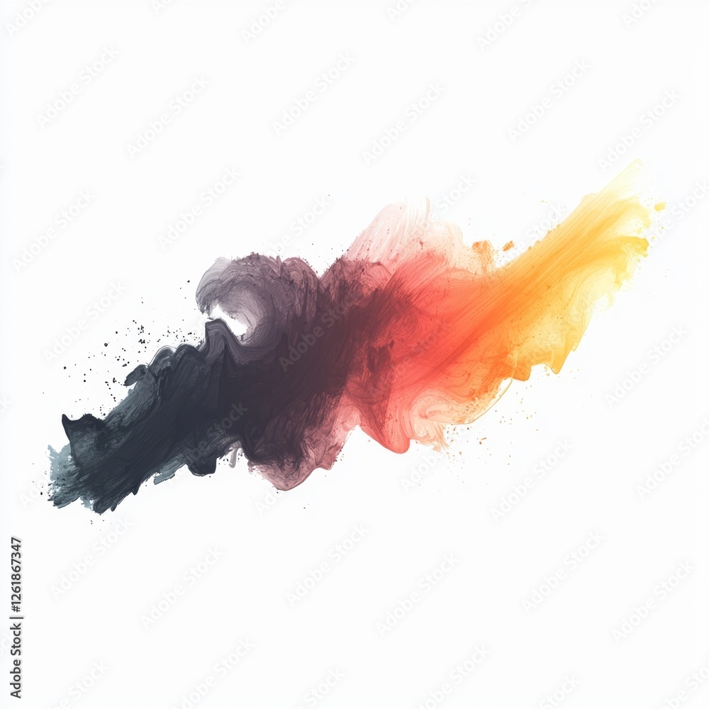 Wall mural abstract colorful smoke swirl design creating a vibrant visual background for art and modern creativ