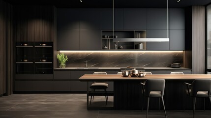 kitchen dark grey