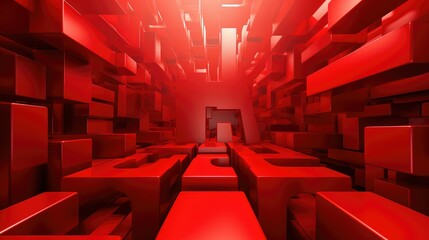 message bold red design