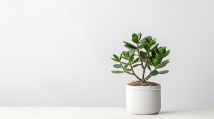 potted green plant white background