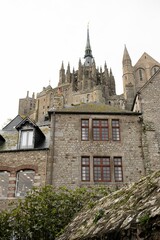Fototapeta premium Mont Saint-Michel Abbey in Normandy, France.