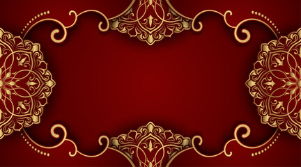 luxury background with mandala ornament