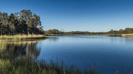 Obraz premium A beautiful Australian white pelican flying over the billabong lake in Queensland, wildlife photography